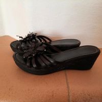 Marc Pantoletten/Sandalen schwarz mit Blüten Gr 39 neuwertig Bayern - Mötzing Vorschau