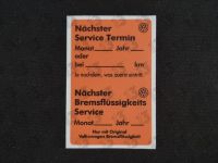 [Scheune13] VW Sticker SERVICE Bremsflüssigkeit Aufkleber Golf Nordrhein-Westfalen - Bad Salzuflen Vorschau