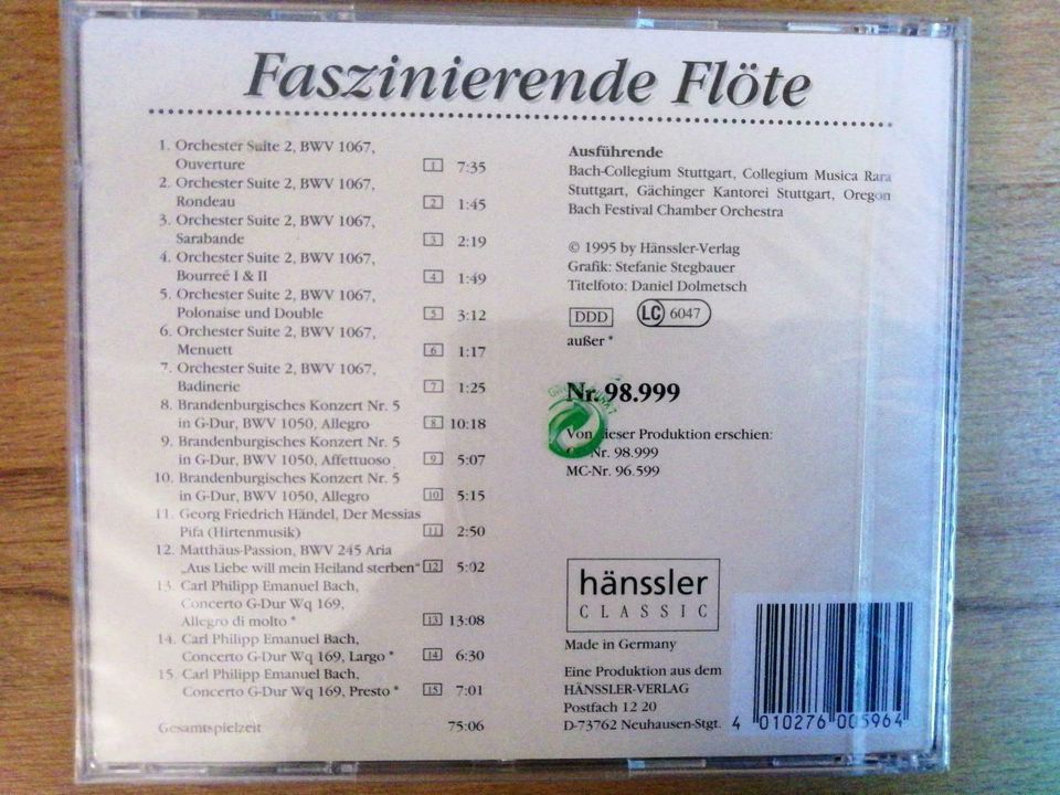 Originalverpackte CD Faszinierende Flöte in Karlsruhe