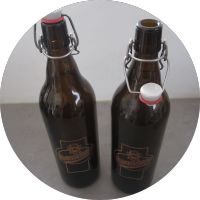 2x Bierflasche, 1 Liter, DARMSTÄDTER-Brauerei, Braunglas, 2 Stück Hessen - Büttelborn Vorschau