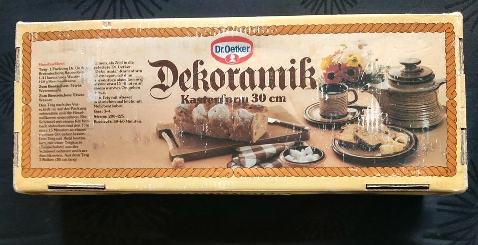 Kastenform Steingut Dr. Oetker Dekorkeramik Kuchenform mit OVP in Neustadt in Holstein