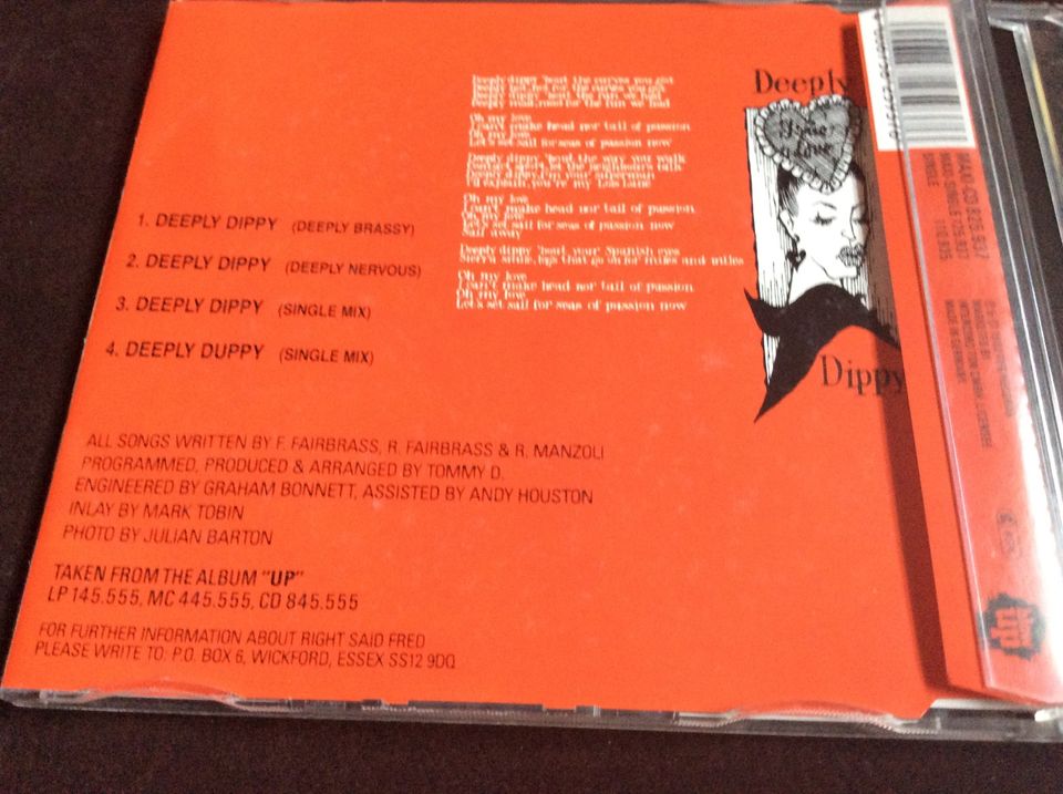 CD, Right Said Fred - Deeply Dippy, (Single), 1992 in Neuwied