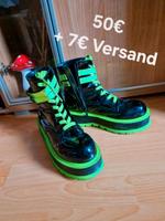 Gothic Neon Rave Stiefel Schwarzlicht Cyber Goth Bayern - Ingolstadt Vorschau