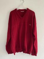 * Wunderschöner dunkelroter Lacoste-Pullover mit V-Ausschnitt * Mitte - Wedding Vorschau