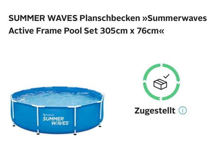 Pool zu verkaufen einmal benutzt worden keine Schäden in Köln