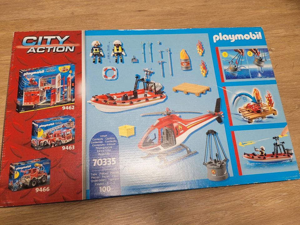 Playmobil City Action Feuerwehreinsatz mit Heli und Boot  NEU/OVP in Kösching