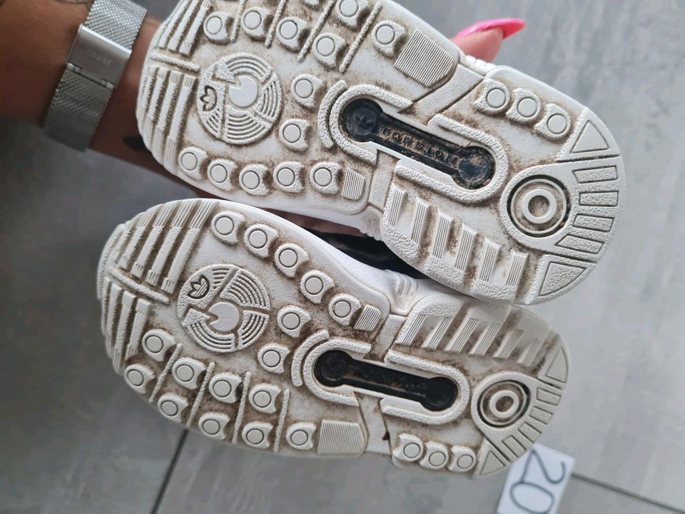 Schuhe Sandalen Sneaker  Gr. 20 Adidas  Leo Leopard schwarz beige in Arnsberg
