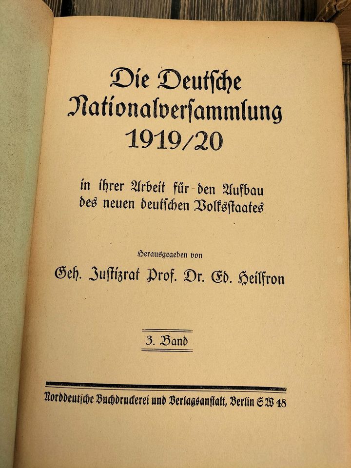 WK I Die Nationalversammlung im Jahre 1919/20 in Maxdorf