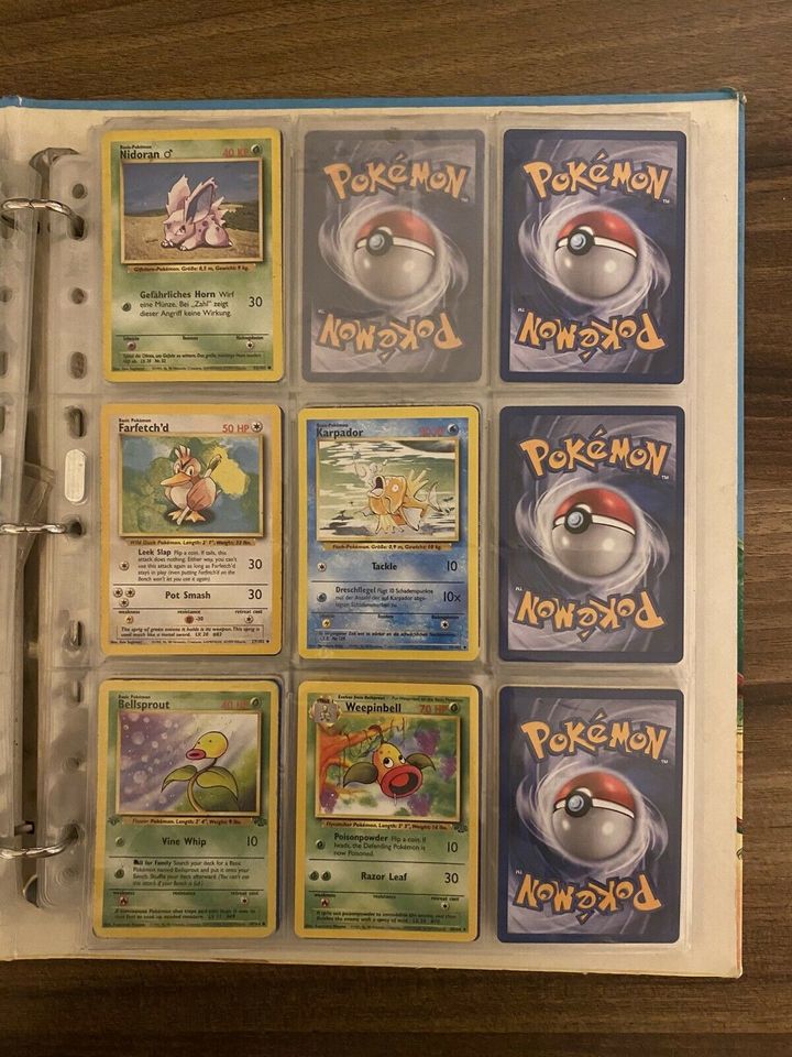 Pokémon Karten Base Sammlung gemischt/Holo-Karten und 1st Edition in Weisenheim am Berg