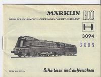 Märklin 3094, 3089 Wartungsheft, Anleitung gesucht !! Nordrhein-Westfalen - Siegburg Vorschau