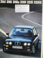 BMW 316i 318i is E30 320i 325i Limousine Katalog 1989 Nordrhein-Westfalen - Minden Vorschau