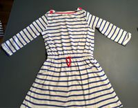 Mini Boden Kleid 3/4 Arm weiß mit blauen Streifen Gr 7/8, 122 Berlin - Steglitz Vorschau