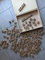 Holz Spiel Buchstaben Kreuzwort Scrabble Deko Sachsen-Anhalt - Stendal Vorschau