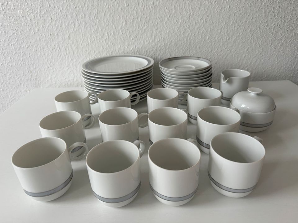 Rosenthal Duo Poetic Porzellan Platinrand Platin Kaffeegeschirr in Bremen