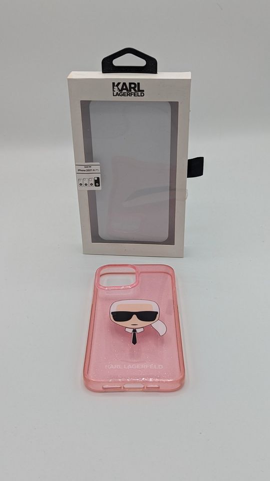 iPhone 13 Pro Max Karl Lagerfeld Glitzerhülle- Gebraucht in Oberkochen