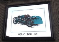 Vintage Spiegel Bar-oder Loft-Deko: Oldtimer MG Roadster von 1931 Bayern - Puchheim Vorschau