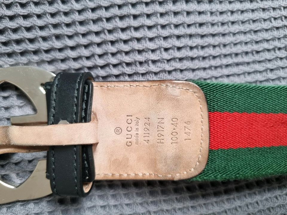 Gucci Gürtel Herrengürtel Stoff in Alsdorf