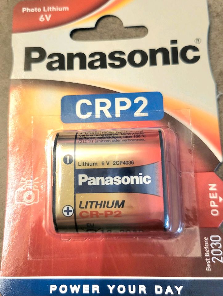 BATTERIE PANASONIC LITHIUM CRP2 CR2P KCRP2A CRP2P in Fürth