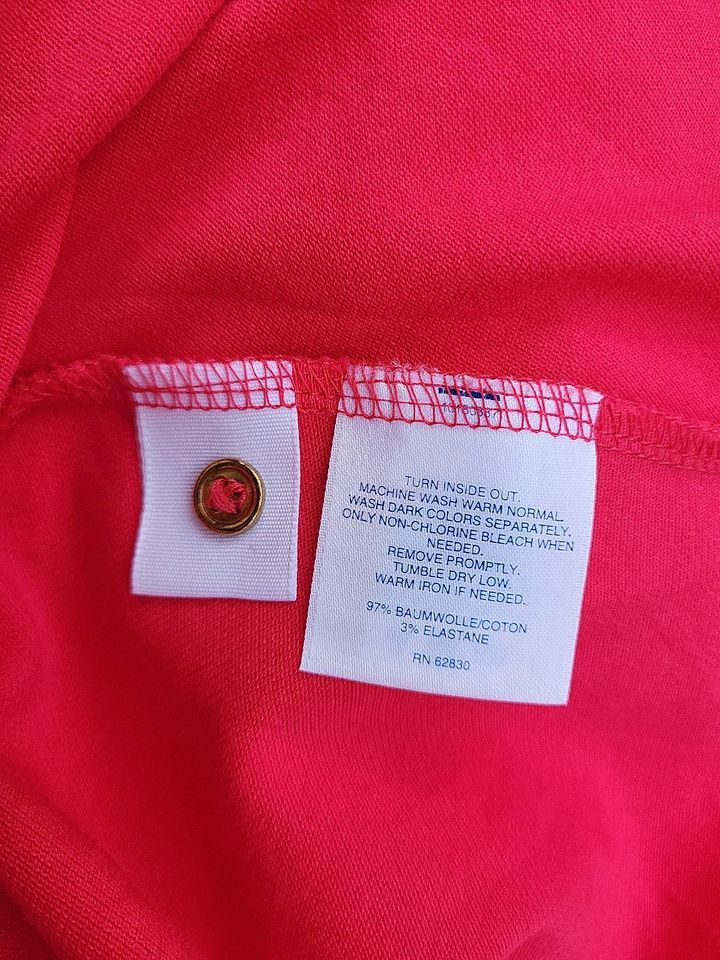 Lands End T-Shirt Kleid Polokleid rosarot/weiß gestreift Gr.42 in Berlin