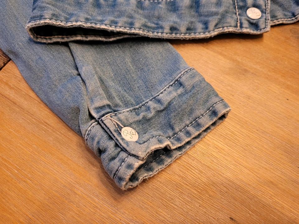 Pampolina Jacke Jeansjacke Stickereien Elastan Stretch Gr. 164 in Saarbrücken