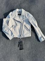 Blauer USA Bikerjacke in Offwhite Bayern - Üchtelhausen Vorschau