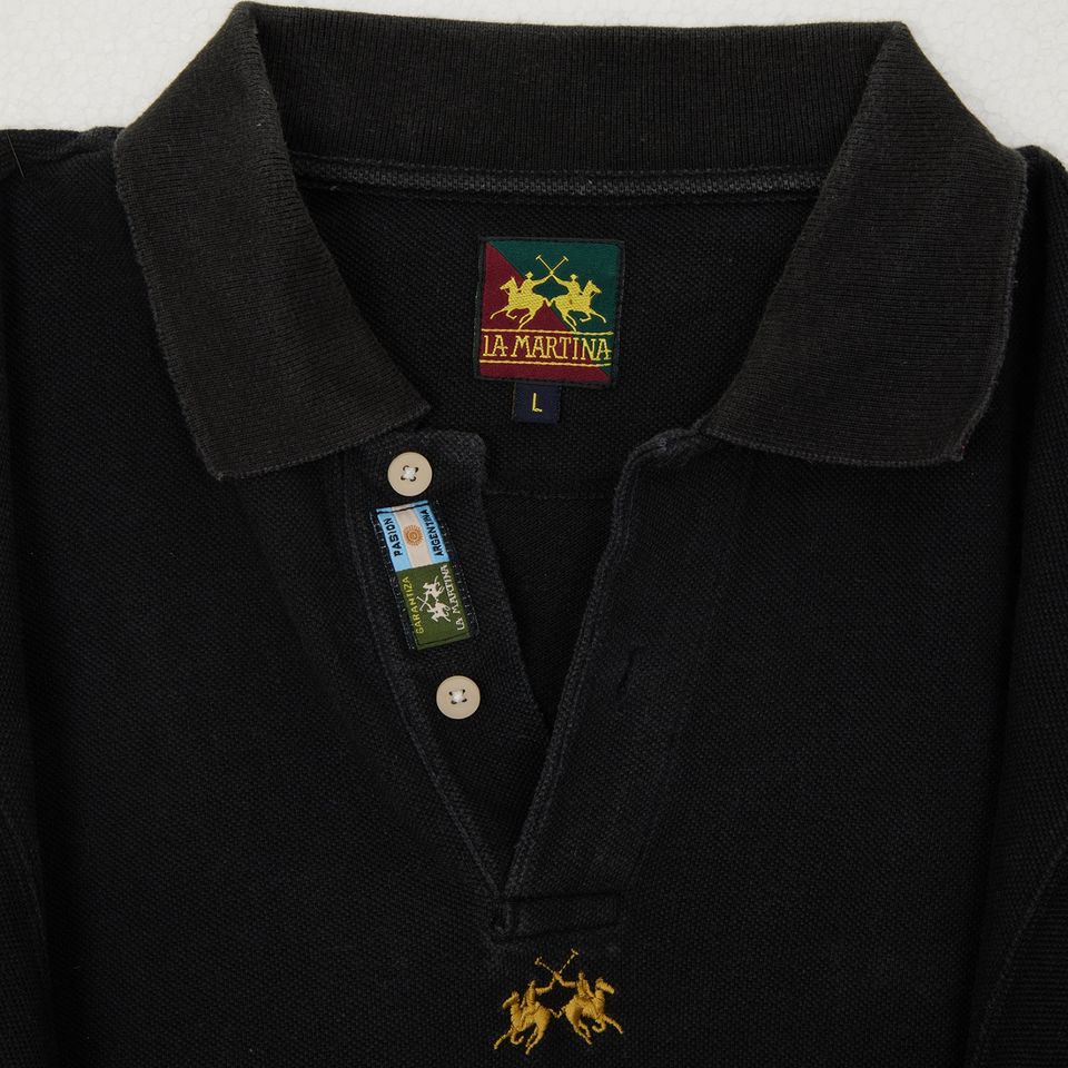 Original La Martina Polo-Shirt schwarz in Essen