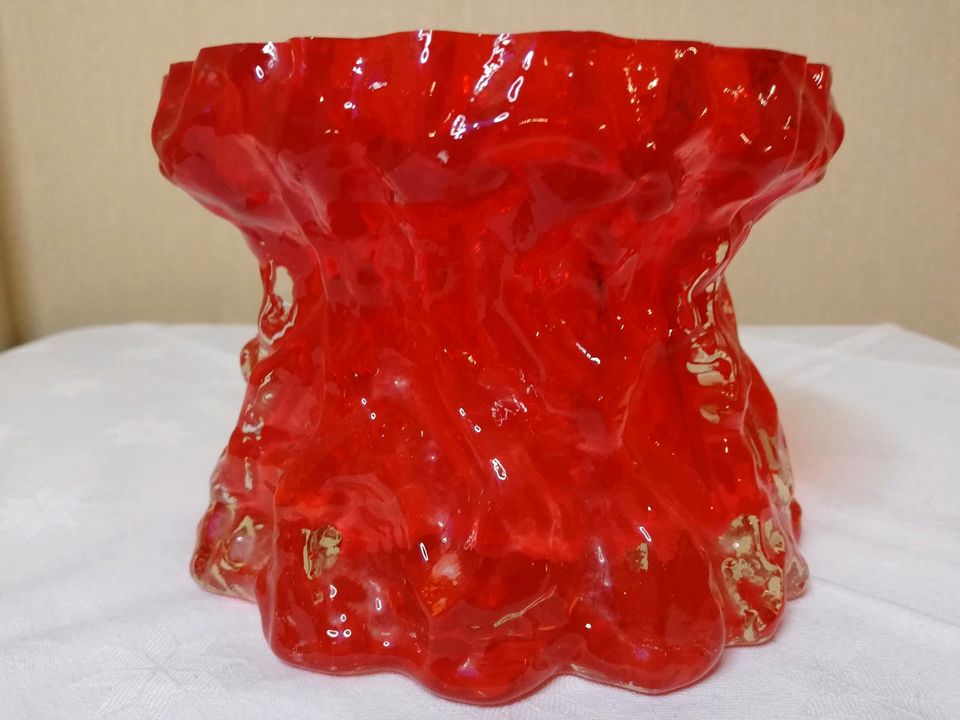 Vase Blumenvase Borkenglas Ingrid Glas  rot in Marl