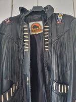 Western Indianer Fransen Lederjacke Bones Perlen TOP Handmade Düsseldorf - Bilk Vorschau