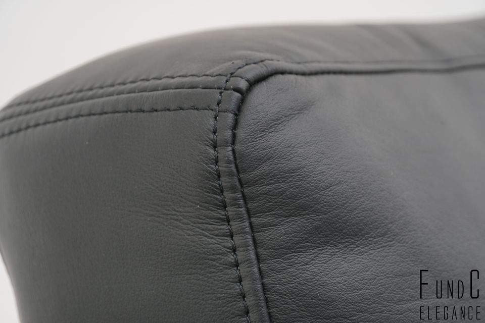 Walter Knoll Nelson 605 Sessel 4 Stück drehbar Leder schwarz in Unna