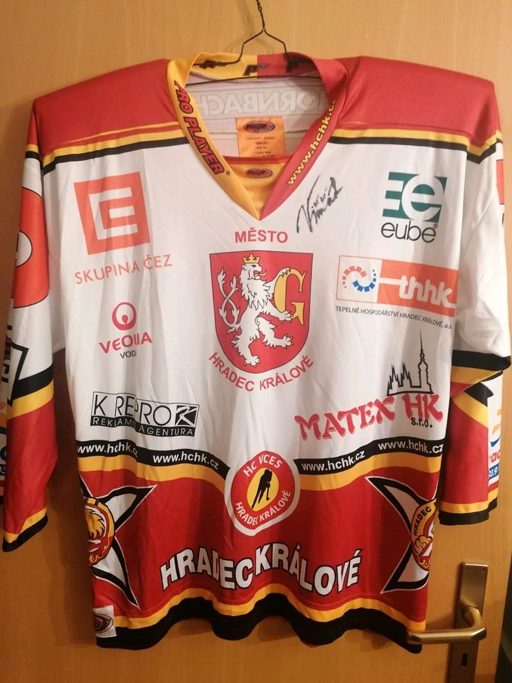 Eishockey Jersey / Trikot, Roman Visnak, Hradec Kralove, Gr. XL in Malschwitz