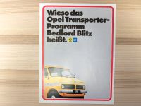 OPEL BEDFORD BLITZ Transporter PROSPEKT von 1977 Bayern - Hof (Saale) Vorschau