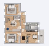 Erstbezug nach Sanierung - 4 Zimmer Wohnung mit Balkon - Provisionsfrei Leipzig - Alt-West Vorschau