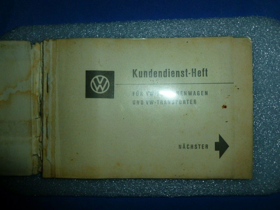 1 altes blaues Kundendienstheft VW Käfer 1200 vom Mai 1961* in Schopfheim