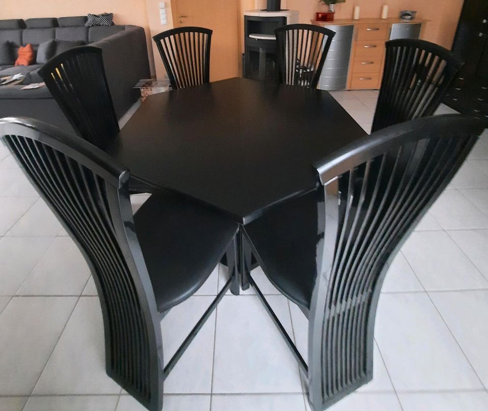 Esstisch mit 6 Stühlen aus Buche Massivholz in Laatzen