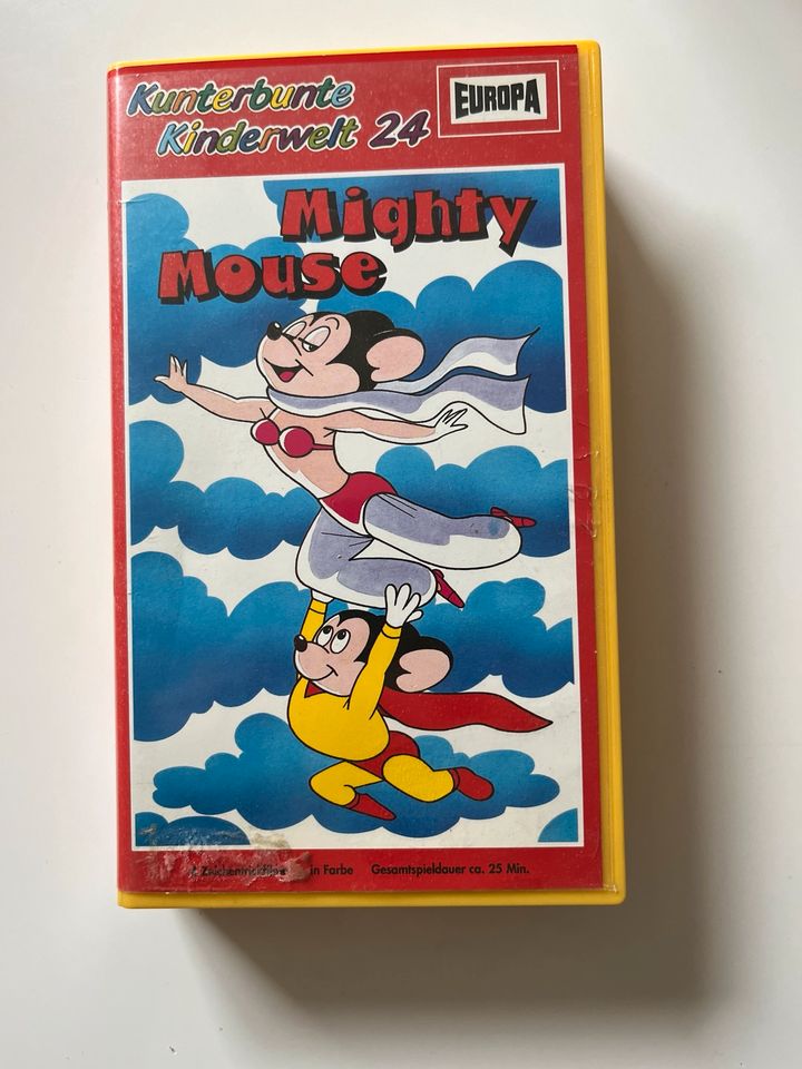 Kunterbunte Kinderwelt Europa Mighty Mouse VHS in Sundern (Sauerland)