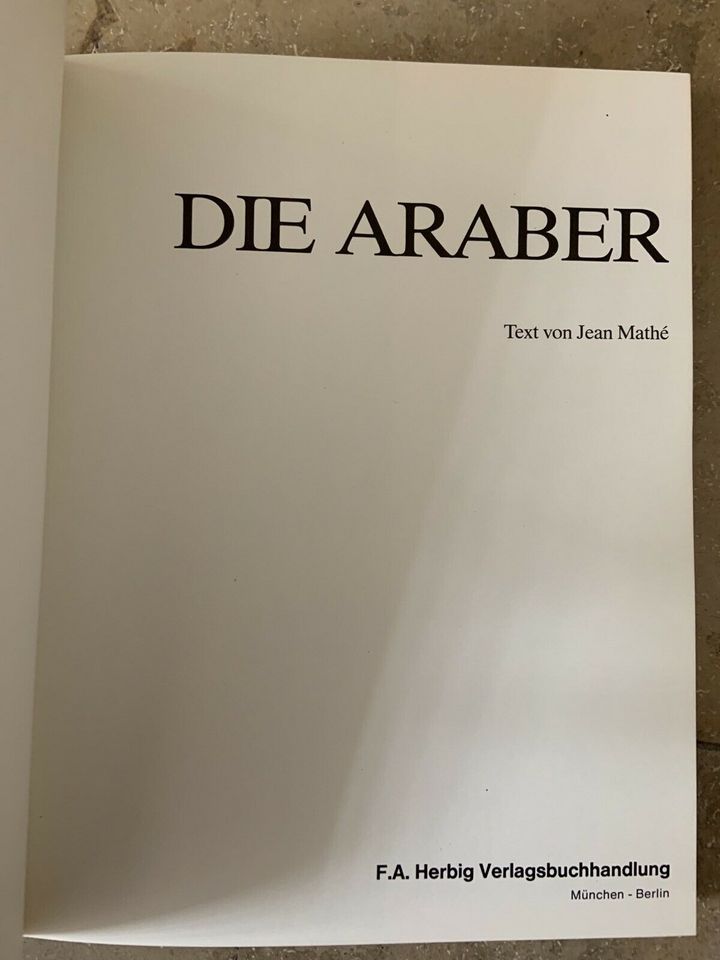 Die Araber Bildband Jean Mathé Herbig Verlag in Duisburg