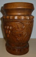 Blumenvase aus Holz Ø 16 x 25 cm ca. 2 kg mit Schnitzereien Bayern - Lenggries Vorschau