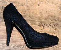 High Heels * Gr. 38 * Young Spirit * dunkelblau mit Glitzer Sachsen - Hoyerswerda Vorschau