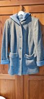 Mantel Jacke Winter Übergangsjacke blau grau Wolloptik Größe S Hessen - Bad Homburg Vorschau
