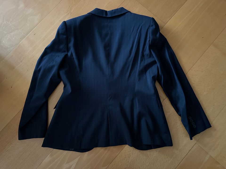 ZARA Anzug Hosenanzug Business Hose Blazer blau Nadelstreifen XL in Duisburg