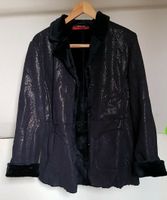 Schwarze Damen Jacke Gr. 38 außen glitzernd innen wie dicker Samt Nordrhein-Westfalen - Kirchlengern Vorschau