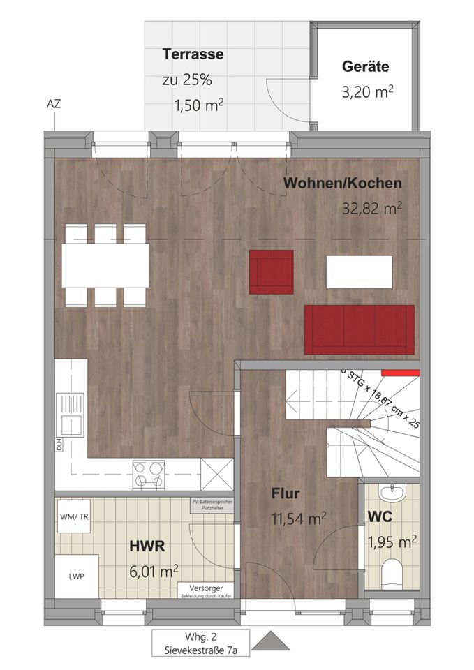 Einziehen und wohlfühlen: Schlüsselfertiges - Reihenmittelhaus in Warsingsfehn in Moormerland