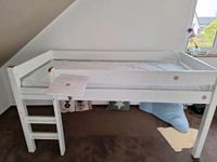 ♥️Kinder Hochbett 90x200 cm Holz +Nachttisch+Spielvorhang+Leiter Nordrhein-Westfalen - Meckenheim Vorschau