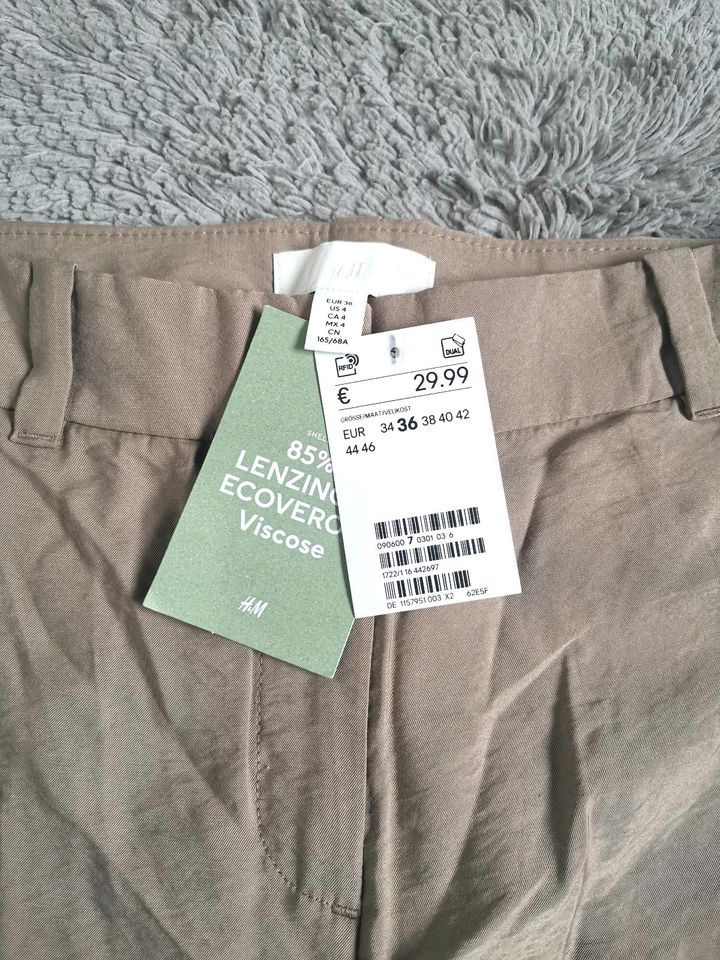 H&M Cargo Hose leichter Stoff 36 Neu mit Etikett! in Duisburg