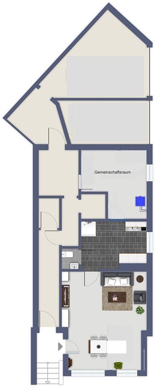 Modernisierte 1 Zi-Single-Wohnung im beliebten Viertel in Bremen