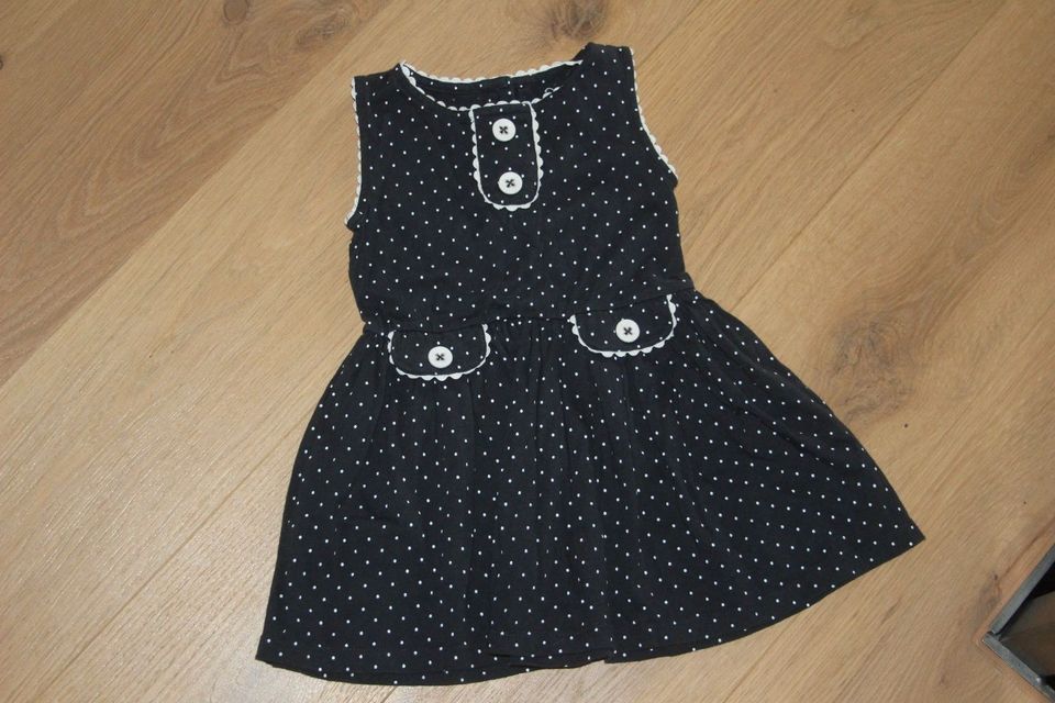 NEXT Kleid Sommerkleid dunkelblau Punkte Trägerkleid Gr. 86 NEU in Lamerdingen