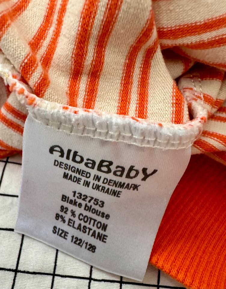 Albababy Albakid Shirt wieNEU Gr.122 128 retro Alba orange in Duisburg