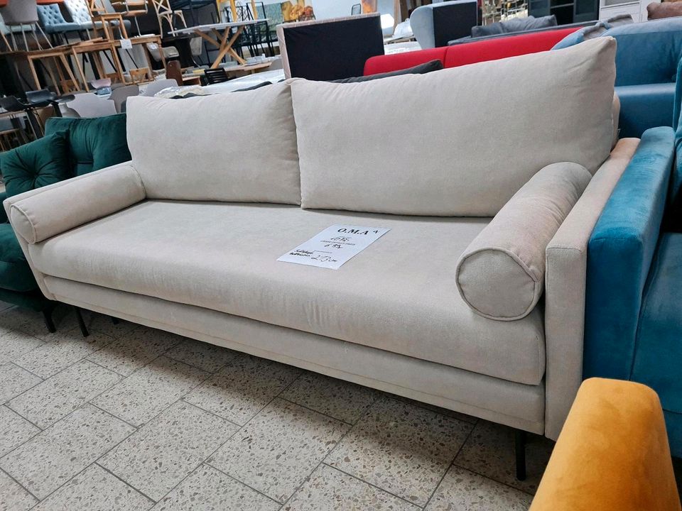 Sofa Couch Schlafsofa 3-Sitzer Bettkasten Möbel UVP 1077 in Herbstein