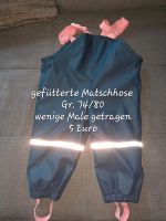 Gefütterte Matschhose Gr. 74/80 zu verkaufen Niedersachsen - Marienhafe Vorschau