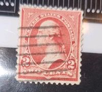 2 Cent G. Washington 1897 Briefmarke USA Hessen - Dreieich Vorschau